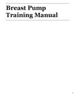 Breast Pump Manual 