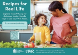 Texas WIC.org Recipe Promo Card 