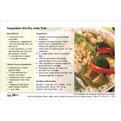 Vegetable Stir-Fry With Tofu Recipe Card 