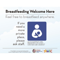 Feel Free To Breastfeed Your Child Anywhere In Our Clinic 