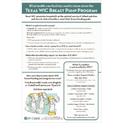 Texas WIC Breast Pump Program What Hospitals Need To Know 