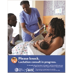 Please knock, Lactation Consult In Progress (Bilingual) 