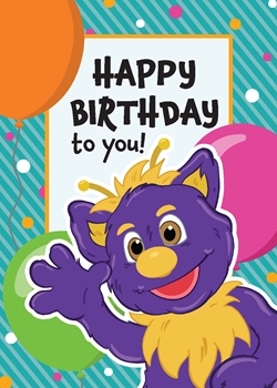 Zobey Birthday Card (English) 