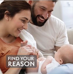 Find Your Reason - A Smoke-Free Life Starts Here (Orange card - Infant) 