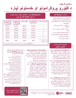 A Guide To Helpful Programs And Services Flyer (Pashto) 